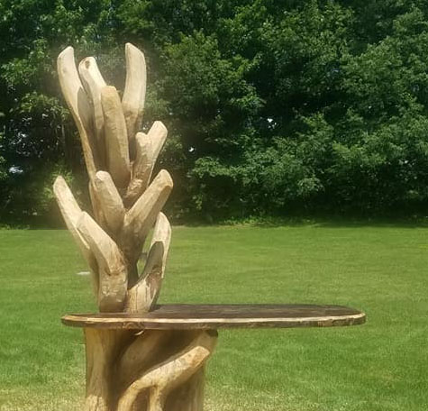 Abstract Table by Kerr Chainsaw Carving